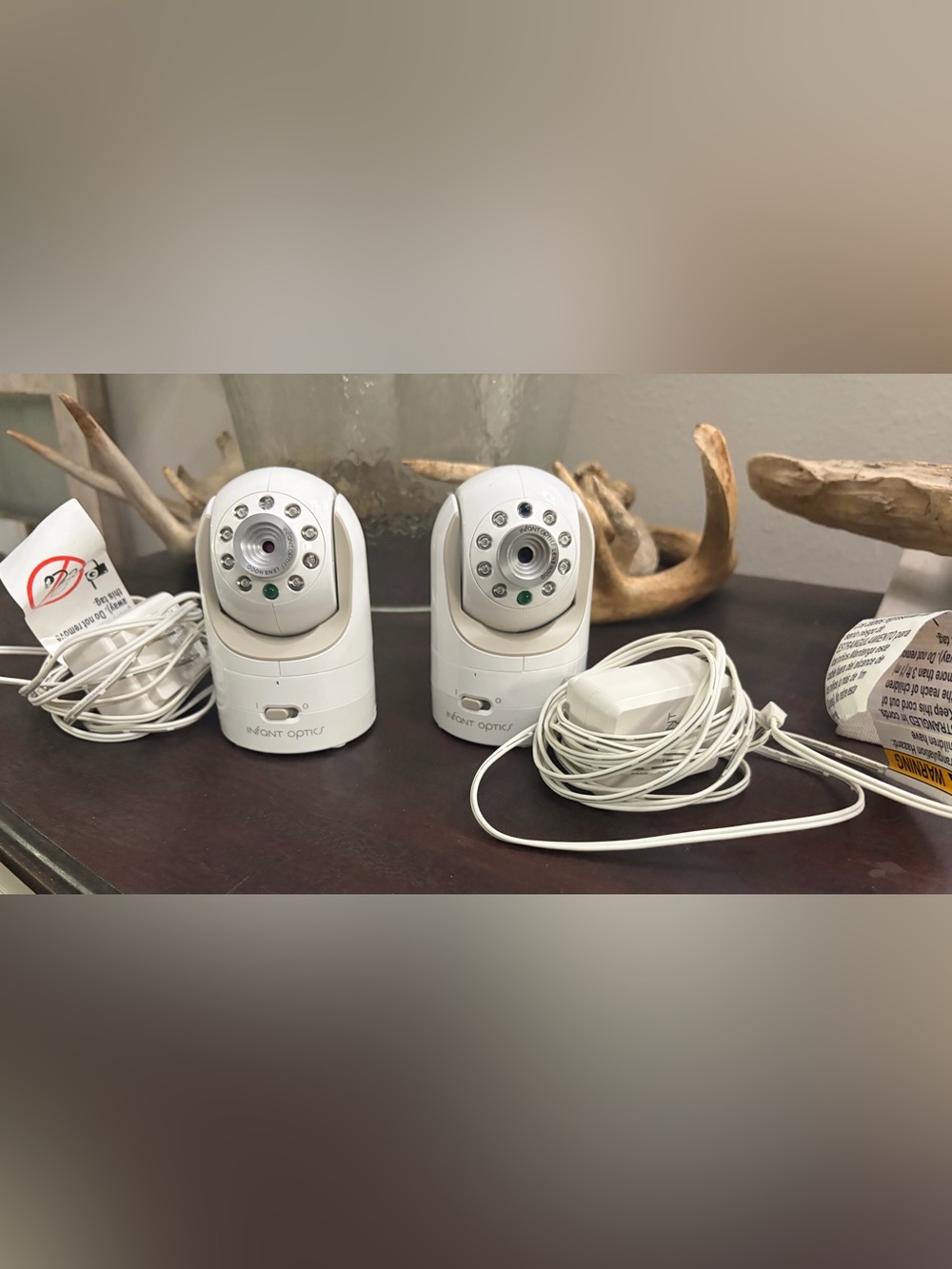 Pair of Infant Optics cameras